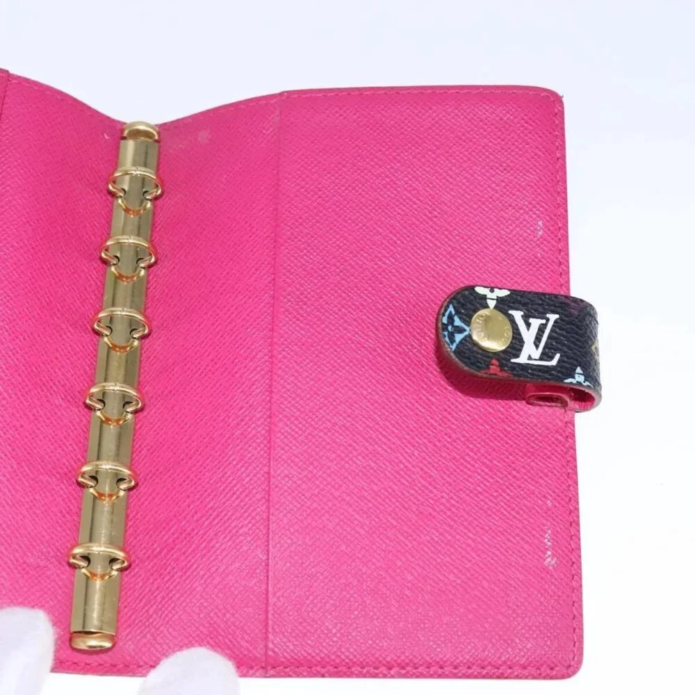 LOUIS VUITTON Multicolor Agenda PM Day Planner Cover Black